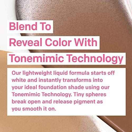 Almay Skintone Matching Foundation, Smart Shade Face Makeup with SPF 15, Hypoallergenic, Oil-Free, Dermatologist-Tested, 200 Light Medium Mine, 1 fl oz