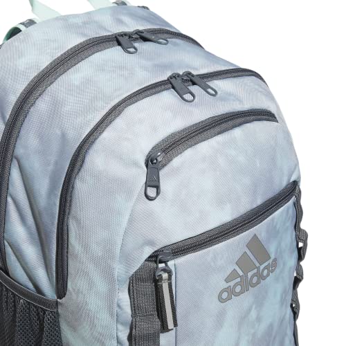 adidas Excel 6 Backpack, Stone Wash Semi Flash Aqua-Stone/Onix Grey, One Size