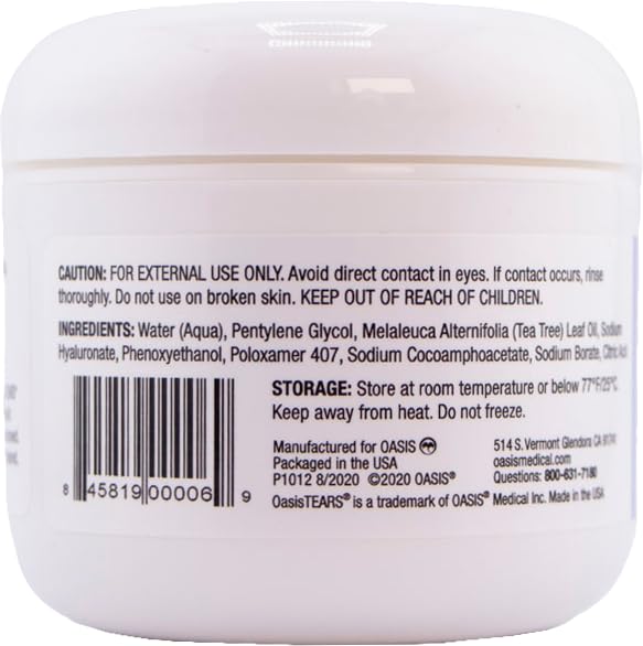 Oasis LID & LASH Tea Tree Oil Eyelid Cleanser Pads, 60 Count