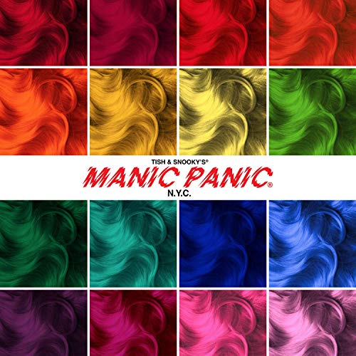 MANIC PANIC Blue Lightning Hair Bleaching Kit - (Super Strength) - 30 Volume Cream Developer With Mega Blue Toner Powder - Neutralizes Warm Tones, Lifts up to 5 Levels of Lightening - Hair Lightener