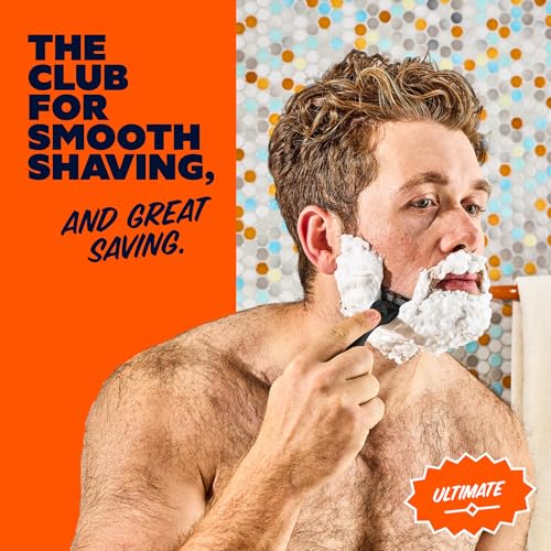 Dollar Shave Club | Ultimate Set | 4 Swift Rinse Refill Cartridges, 1 Handle, 1 Prep Scrub 3 ounce, 1 Shave Cream 6 ounce, 1 Post Shave Dew 3.4 ounce