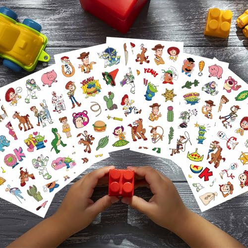 HUXICUI Toy Inspired Sticker Set A – 32 Sheets, 7x5in, Scrapbooking & Party Favors