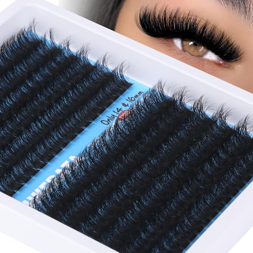 14-16mm Volume Lash Clusters - Russian D Curl Wispy Extensions