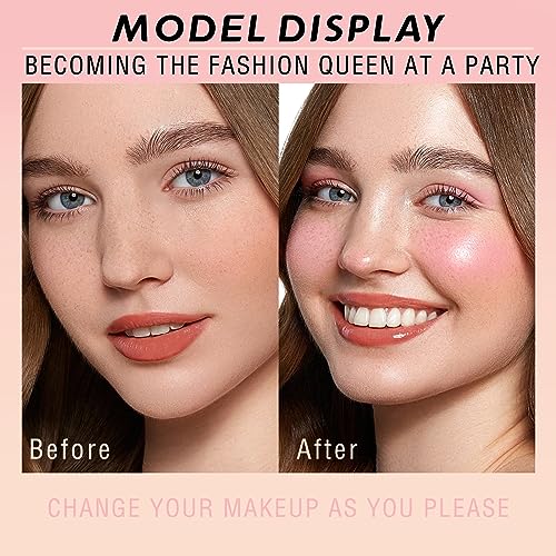 HOSAILY 16-Color Blush Contour Highlighter Palette with Brush
