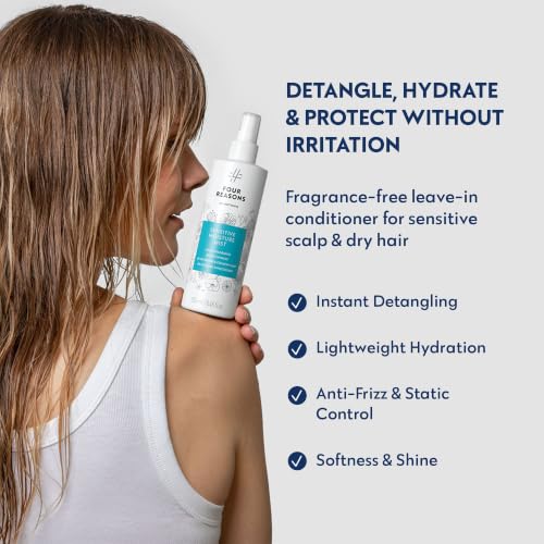 Fragrance-Free Leave-In Conditioner Mist - 8.5 fl oz Detangler & Heat Protectant