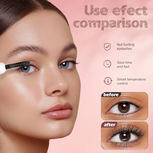 Electric Heated Eyelash Curler with Fast Heating & Adjustable Temp