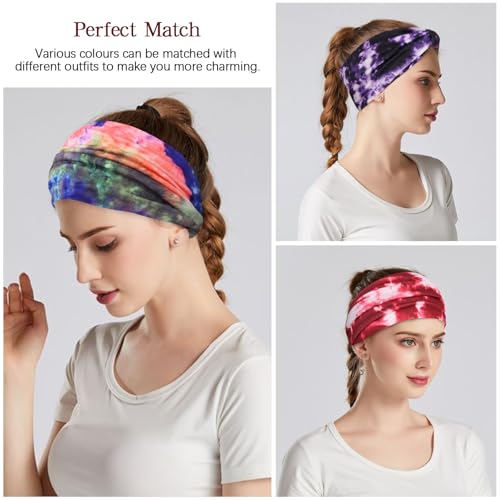 Wide Knotted Headbands for Women – Stretch, Non-Slip