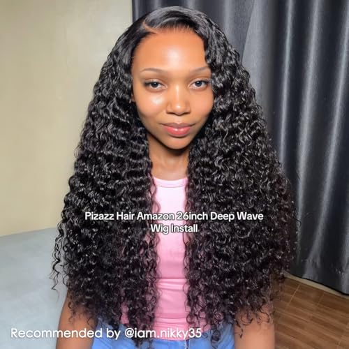 Pizazz 13x4 HD Lace Front Wig Brazilian Deep Wave 26 Inch