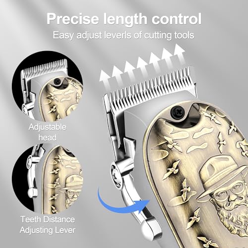 Professional Hair Clipper Set for Men with LED Display