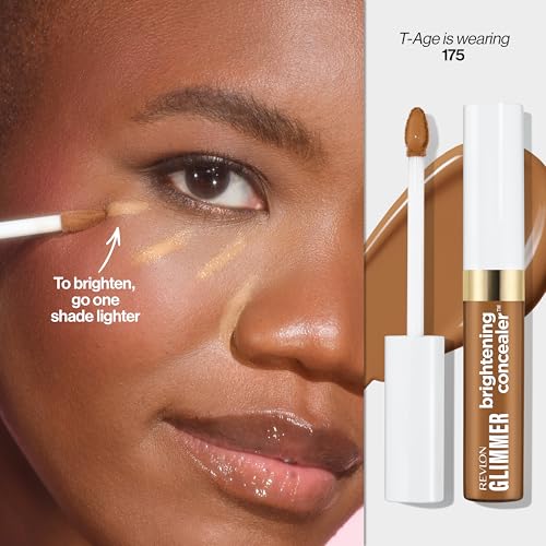 Revlon Glimmer Brightening Concealer, Liquid Under Eye Makeup, 0.3 fl oz