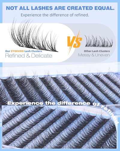 EYDEVRO Wispy Lash Clusters - DIY Eyelash Extensions 10/12/14mm