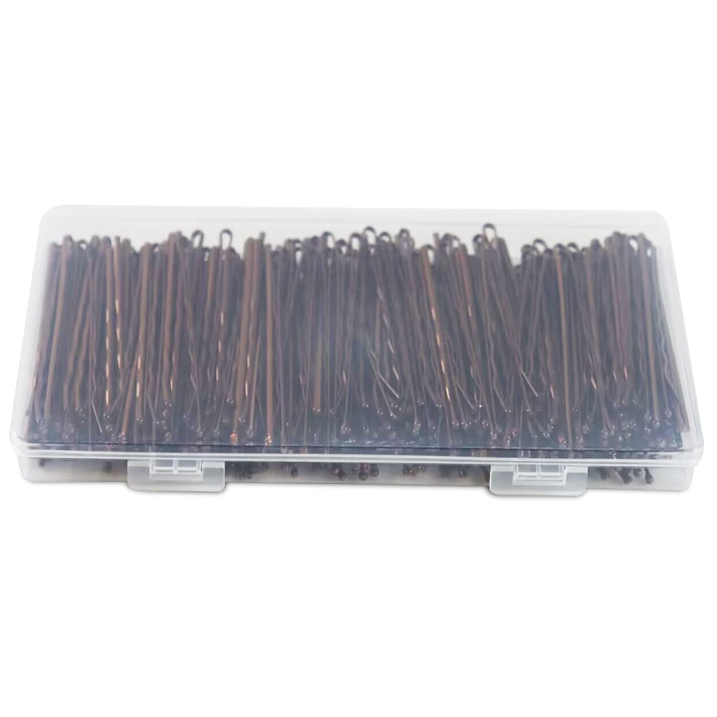 2.75" Large Bobby Pins Brown 240PCS Extra Long Bobby Pins for Thick Hair Waved Hair Pin for Styling with Box