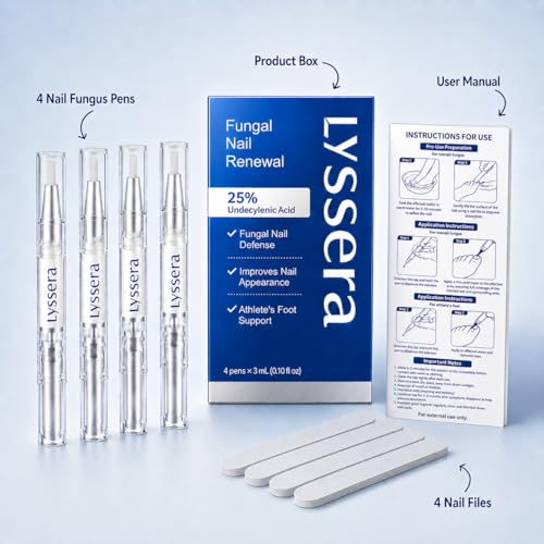 Toenail Fungus Treatment Pen with 25% Undecylenic Acid - 4 Pack