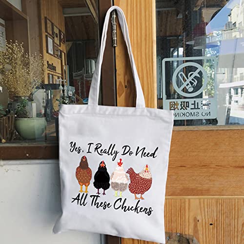 Chicken Lover Makeup Bag Canvas Cosmetic Organizer