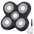 5 Blades Shaver Replacement Heads for Bald Men Easy to Clean Electric Shaver with Blade Cover