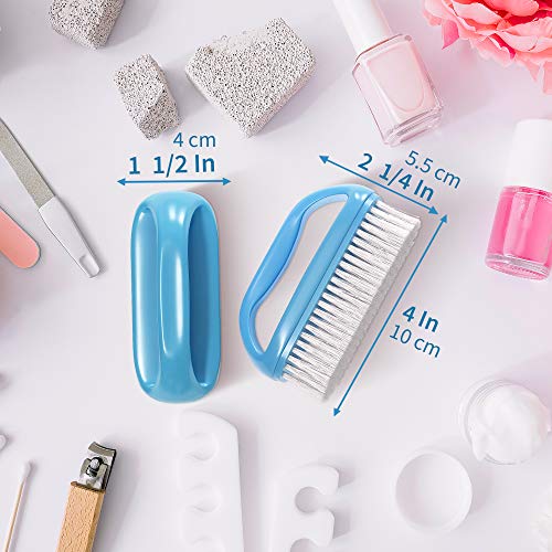 Large Nail Brush with Four Finger Grip Handle - Perfect for Hands & Feet