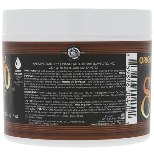 Suavecito Original Hold Pomade for Men 4 oz