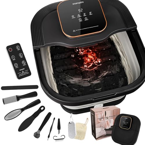 Collapsible Foot Spa Bath with Heat, Massage & Remote Control