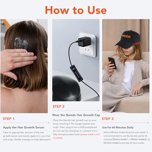 FDA-Cleared Laser Cap for Hair Growth - Wireless Rechargeable