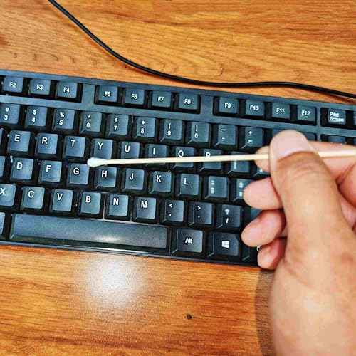 200 Pcs Cotton Swabs, 6 Inch Long Ear Buds with Extra Long Wooden Handle Ear Picks for Cleaning, Jewelry, Polishing, Makeup, Dogs