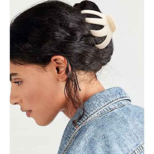 Hair Clips Claw Clips for Thick Hair 5Pcs Large Hair Clips 3.15'' Big Octopus Hair Clip Long Thick Medium Hair Neutral Jumbo Jaw Clips Hair Accessories for Women Girls