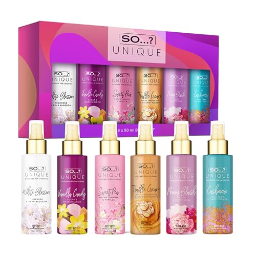 So...? Body Mist Set for Women - 6 Travel Size Sprays