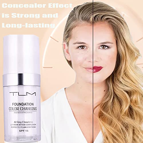2Pcs TLM Colour Changing Foundation with SPF 15 - 30ml