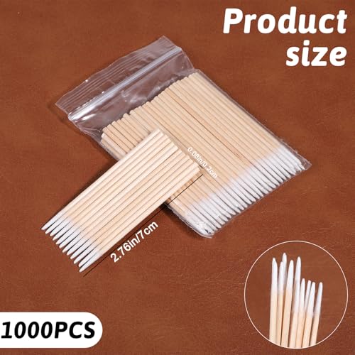 1000 Pcs Pointed Tip Cotton Swabs Makeup Precision Applicator