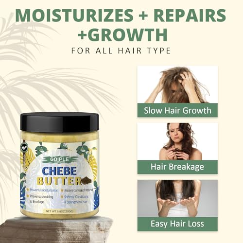 WOZUTUNT Chebe Butter for Hair Growth & Deep Conditioning - 8.8 oz