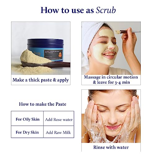 Blue Nectar Face Moisturizer & Turmeric Face Mask - Natural Ayurvedic Skincare Set for Radiant Skin