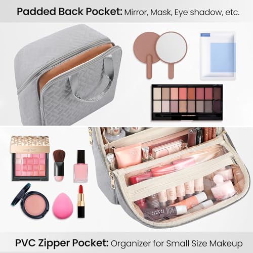 Large Capacity Makeup Bag Organizer with Waterproof Design