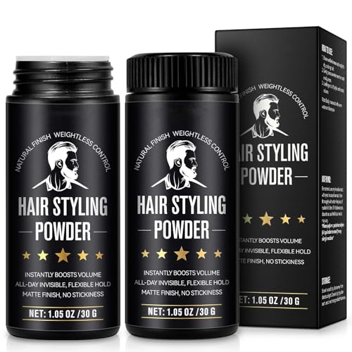 NIFEISHI Hair Styling Powder for Men, 2-Pack (1.05oz) - Volumizing Texture