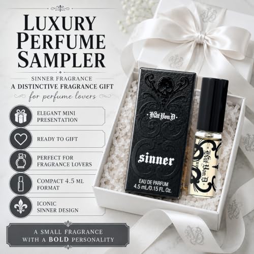 Kat Von D Sinner Mini Edp Perfume for Women 0.15oz - Sultry, Bold Fragrance