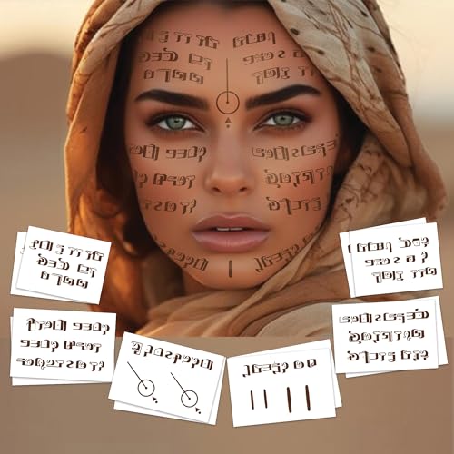 Desert Warrior Face Tattoos - Cosplay Double Pack