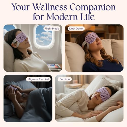 Fomin Self Heating Eye Mask- 20 Pack - Variety Pack Heated Eye Mask Warm Compress for Eyes, Disposable Self Heating Steam Mask for Home, Sleep, Spa, Travel Essentials & Relaxation Gifts for Women