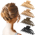 OPAUL Large Hair Claw Clips for Thick Hair, 4 Pack
