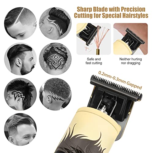 BESTBOMG Professional Hair Clippers & Trimmer Set - Yellow