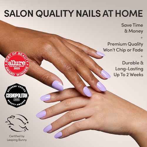 Glamnetic Press On Nails - Lilac Pastel Purple 30 Nail Kit