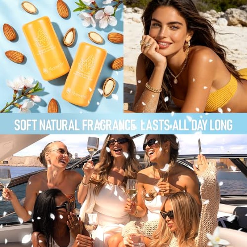 Almond Solid Perfume Stick – 8+ Hours Long-Lasting, Vegan & Cruelty-Free