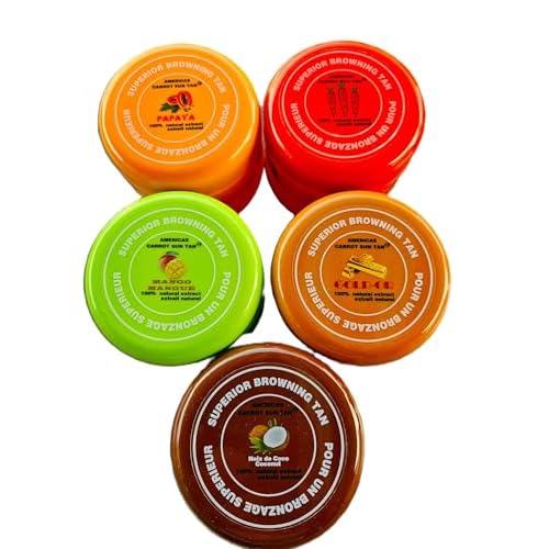 Americas Sun Tan Gold - Natural Tanning Cream - Fast Tanning Enhancer with Carrot & Henna for Beach & Sun Bed - Deep Golden Tan, Moisturizing Browning SPF 0