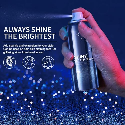 Body Glitter Spray - Long-Lasting Shimmer for Hair & Skin