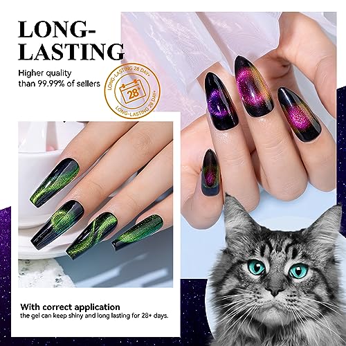 MIZHSE 9D Cat Eye Gel Nail Polish Magnet Nail Tool