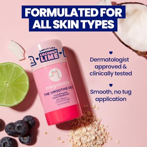 Natural Coconut Lime Deodorant - 72 Hour Odor Protection, 2.6 oz