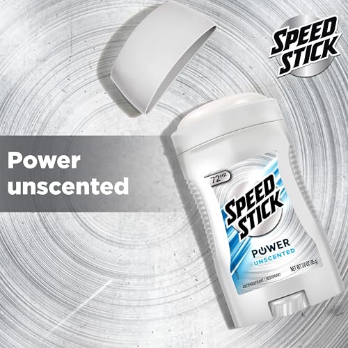 Unscented Antiperspirant Deodorant for Men - 72 HR Protection, 3.0 oz Stick (4 Pack)