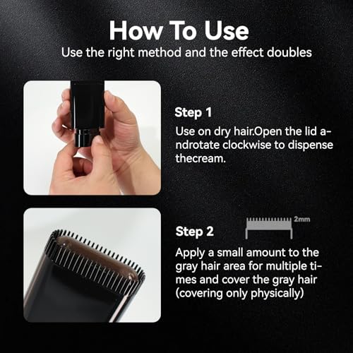 Hair Dye Comb Stick - Grey Hair Root Touch-Up Concealer