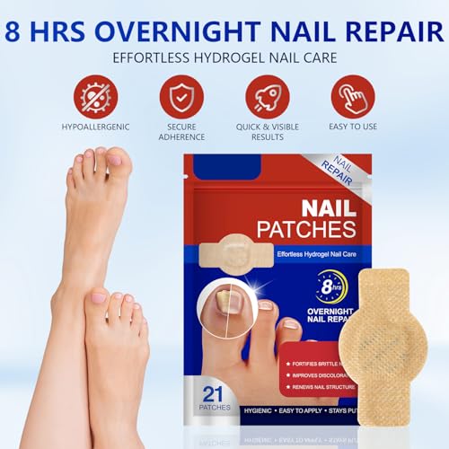 Nighttime Toenail Repair Patches - Extra Strength Foot Care (21 Pcs)