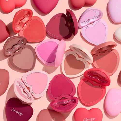 ColourPop Silky Powder Blush - Long-Wear Blush for Cheeks with Medium-Buildable Coverage - Leaves Skin with a Soft, Matte Finish - Hot 2 Touch (0.16 oz)