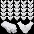 120 Pcs White Cotton Gloves for Spa & Inspection