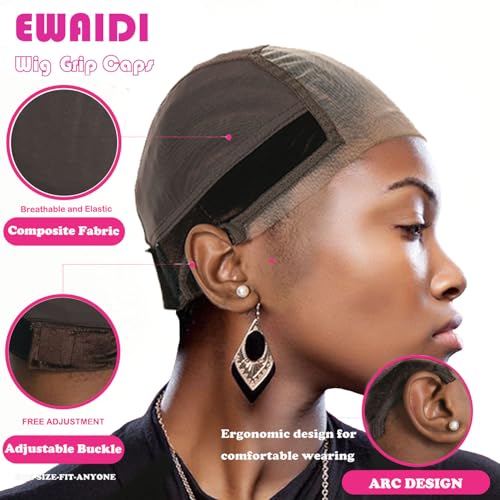 Lace Wig Grip Cap with Gripper Headband - Medium