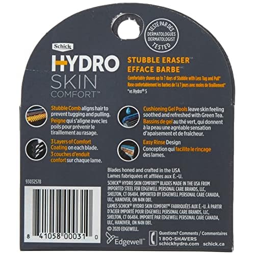 Schick Hydro Stubble Eraser Refills ? Stubble Razor Refills, 4 Count